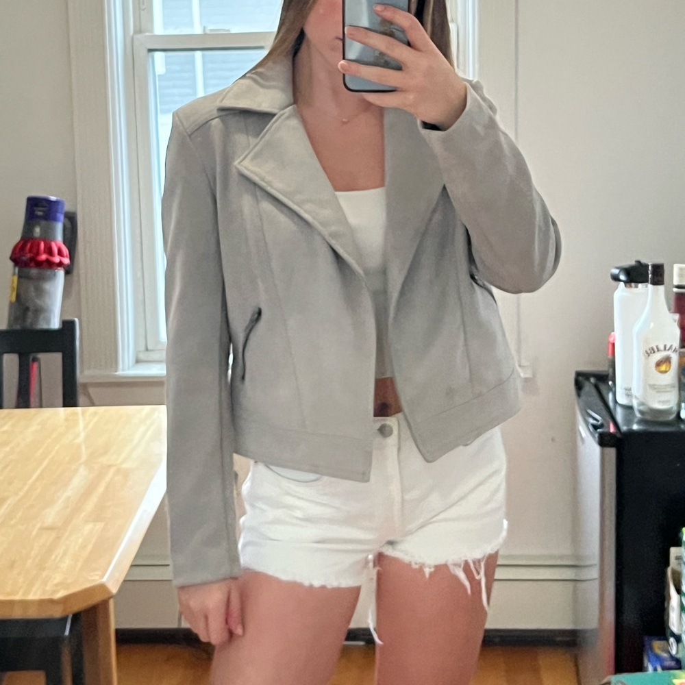 Philosophy Grey Suede jacket - size medium